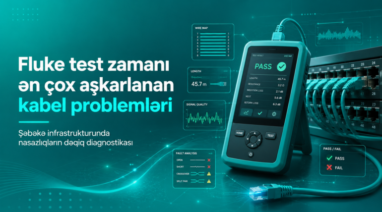 Fluke test zamanı ən çox aşkarlanan kabel problemləri